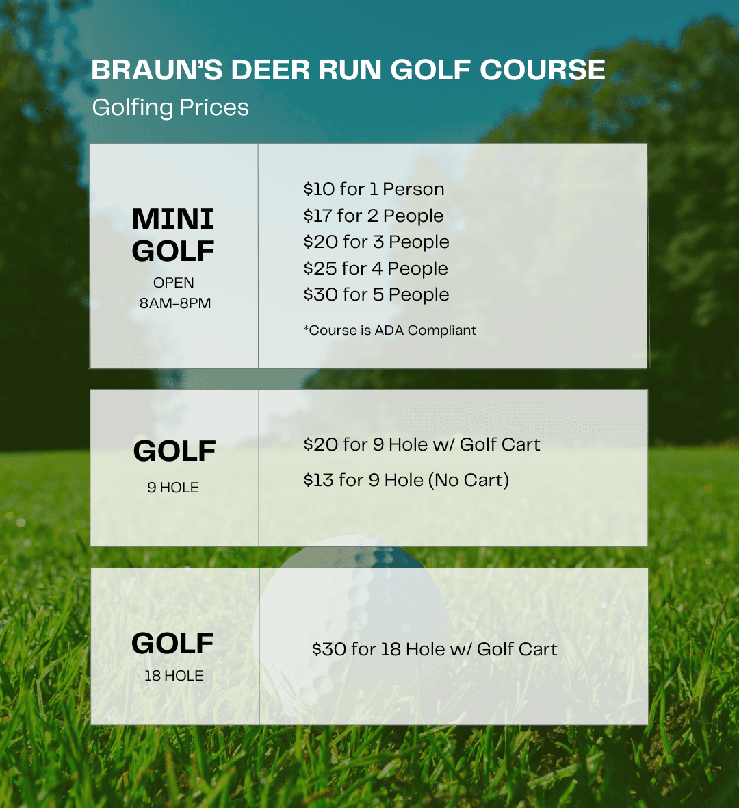 Braun's Deer Run Golf Course